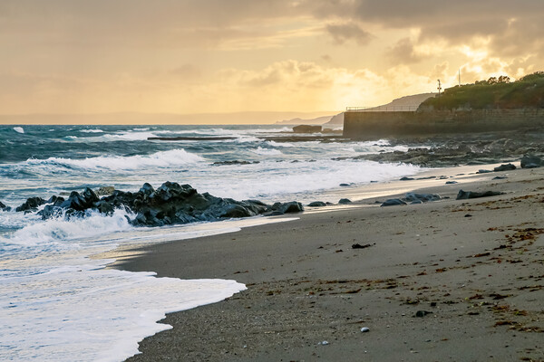 Porthleven Beach, Cornwall Picture Board by Adrian Burgess