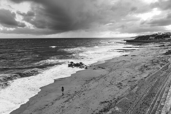 Storm Brewing on Porthleven Beach Picture Board by Adrian Burgess