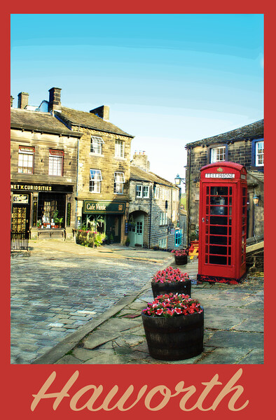 Haworth Travel Poster Picture Board by Zenith Photography