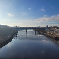 Buy canvas prints of A view along the River Tyne by Richard Fairbairn