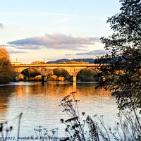 Buy canvas prints of Over The Tyne at Hexham by Richard Fairbairn