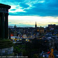 Buy canvas prints of Edinburgh Skyline by Richard Fairbairn