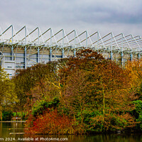 Buy canvas prints of St James' Park Football Stadium by Richard Fairbairn