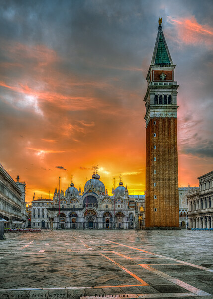 San Marco Sunrise Surprise Picture Board by Andy Lay