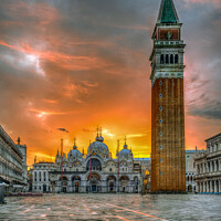 Buy canvas prints of San Marco Sunrise Surprise by Andy Lay