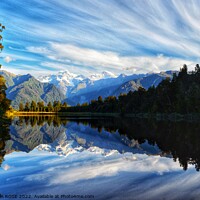 Buy canvas prints of Lake Matheson, New Zealand by GEORGIA ROSE