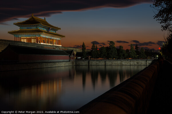 Sunrise at the Forbidden Palace Picture Board by Peter Morgan