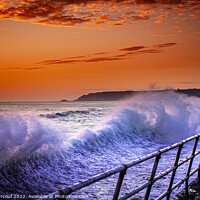 Buy canvas prints of watersplash Jersey  by mark surcouf
