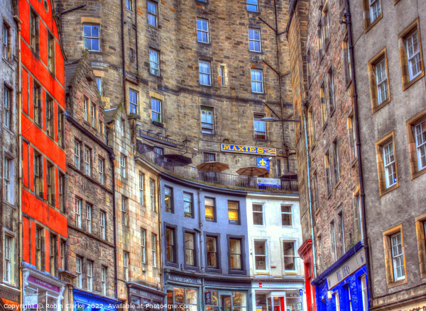 Victoria Street Edinburgh Picture Board by Robin Clarke