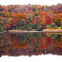 Buy canvas prints of Autumn Reflections by Robin Clarke