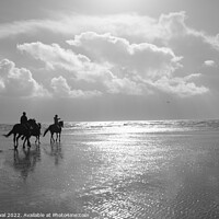 Buy canvas prints of Horse riders on Camber by Julie Atwal