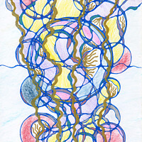 Buy canvas prints of Hand-drawn neurographic illustration by Julia Obregon