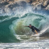 Buy canvas prints of The Surfer by Neil Edwards