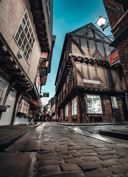 The Shambles at dusk, York Picture Board by Alan Wise