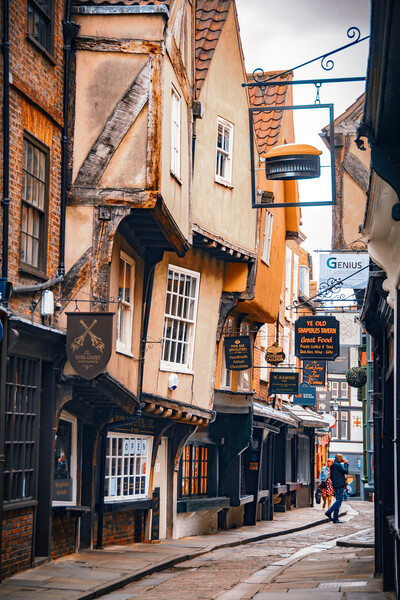 The Shambles street, York Picture Board by Alan Wise