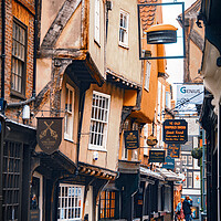 Buy canvas prints of The Shambles street, York by Alan Wise