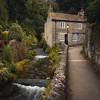 Buy canvas prints of Castleton Cottage, Peak District, Derbyshire by Alan Wise