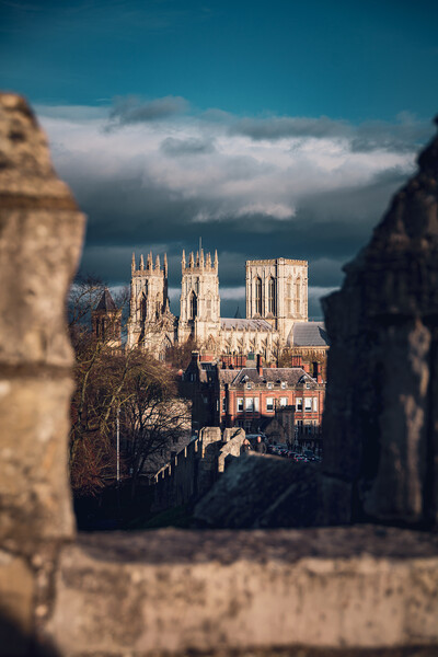 York Minster from the Bar Walls Picture Board by Alan Wise