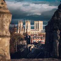 Buy canvas prints of York Minster from the Bar Walls by Alan Wise
