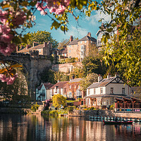 Buy canvas prints of Knaresborough Waterfront Blossom by Alan Wise