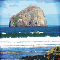 Buy canvas prints of Bass Rock, Scotland by Dina Rolle