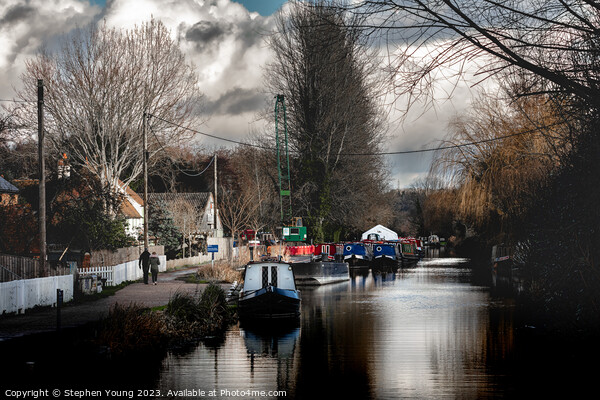 Mid Winter on the Kennet and Avon Canal Picture Board by Stephen Young