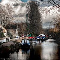 Buy canvas prints of Mid Winter on the Kennet and Avon Canal by Stephen Young