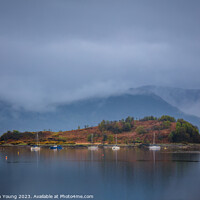 Buy canvas prints of Slumbay Harbour, Lochcarron, West Coast of Scotlan by Stephen Young