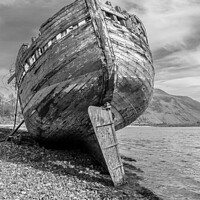 Buy canvas prints of Boat Wreck on River Lochy, Fort William, Scotland by Stephen Young
