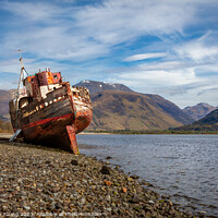 Buy canvas prints of Corpach Wreck, Loch Linnhe, Fort William, Scotland by Stephen Young