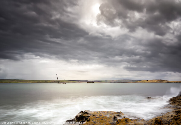 Passing Storm of Orkney Picture Board by Stephen Young