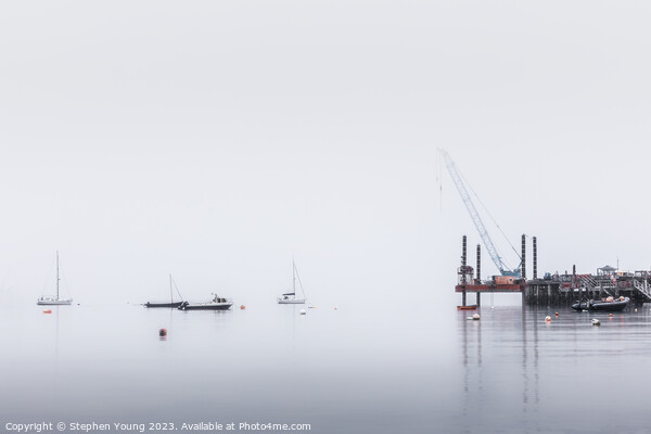 Swanage Sea Mist Picture Board by Stephen Young