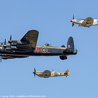Buy canvas prints of The Royal Air Force Battle of Britain Memorial Flight (BBMF) by Stephen Young