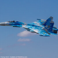 Buy canvas prints of Ukrainian SU-27 Flanker by Stephen Young