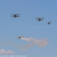 Buy canvas prints of Vintage Biplanes and Triplanes by Stephen Young