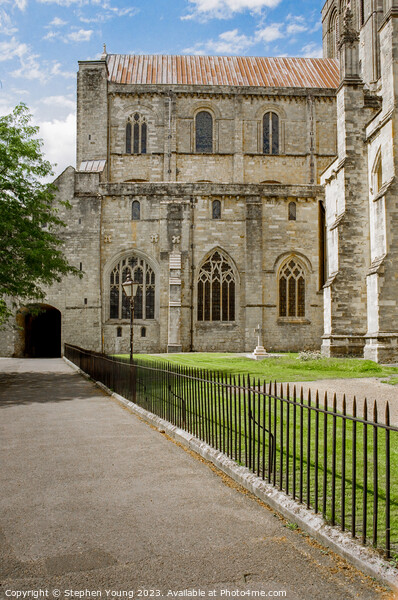 Winchester Cathedral Architecture Picture Board by Stephen Young