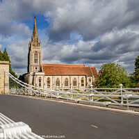 Buy canvas prints of All Saints Church from Marlow Bridge England by Stephen Young