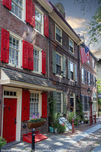 Philadelphia's Charming Old Townscape Picture Board by Stephen Young