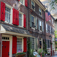 Buy canvas prints of Philadelphia's Charming Old Townscape by Stephen Young