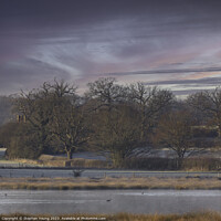 Buy canvas prints of Winter's Tranquil Embrace: English Countryside by Stephen Young