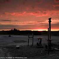 Buy canvas prints of Resilient Echoes: Greenham's Historic Sunset by Stephen Young