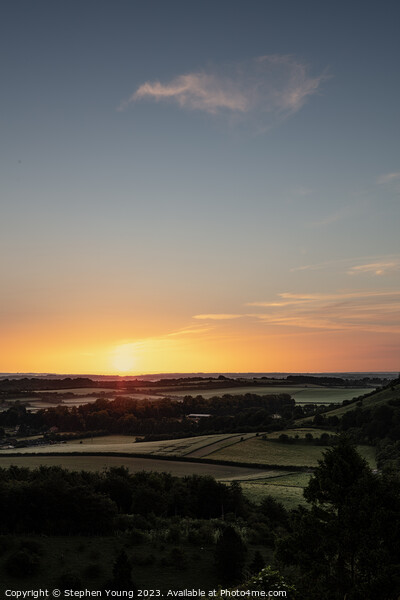  Equinox Elegance: A Hampshire Morning Unveiled Picture Board by Stephen Young
