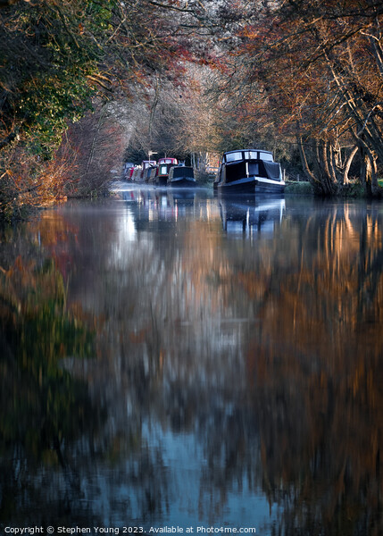 Transitional Beauty: Kennet and Avon Canal in Late Picture Board by Stephen Young