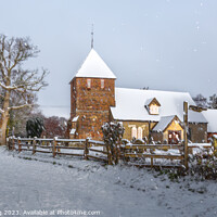 Buy canvas prints of St. Peters Church in Snow - England's Winter Wonde by Stephen Young