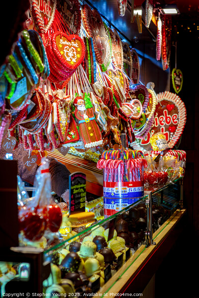 Christmas Market Candy Picture Board by Stephen Young