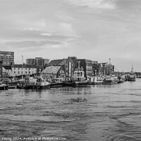 Buy canvas prints of A Glimpse Through Time: Poole Harbour's Industrial to Residential Shift by Stephen Young
