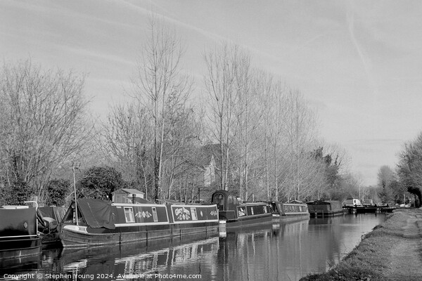 Aldermaston Wharf and The Kennet and Avon Canal in Picture Board by Stephen Young
