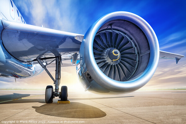jet engine of an modern airliner Picture Board by Frank Peters