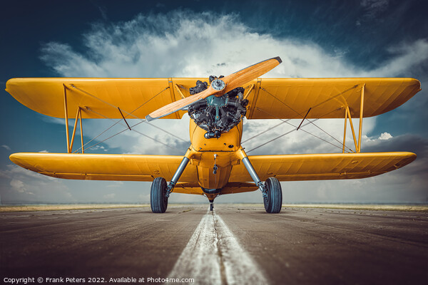 biplane Picture Board by Frank Peters