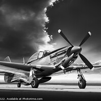 Buy canvas prints of mustang p51 by Frank Peters